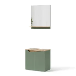 Ensemble Meuble De Salle De Bains|Vicco Meubles bain Vert/Artisan 2 pièces