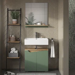 Ensemble Meuble De Salle De Bains|Vicco Meubles bain Vert/Artisan 2 pièces