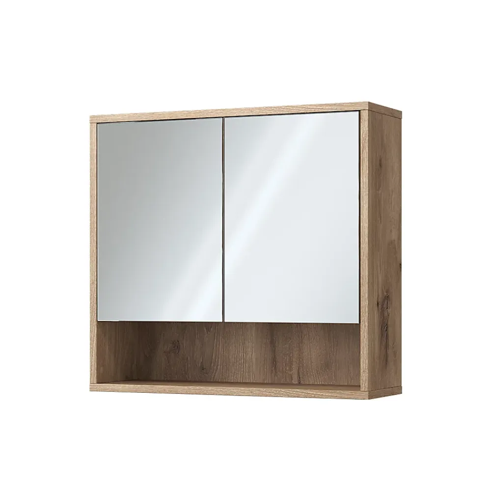 Vicco miroir de salle de bain Chêne Viking 70x65cm avec 2 portes