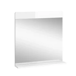 Vicco Miroir mural Blanc Haute brillance 60x62cm