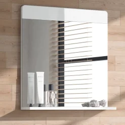 Vicco Miroir mural Blanc Haute brillance 60x62cm