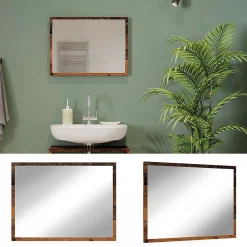 Vicco Miroir mural Chêne rustique 45x60cm