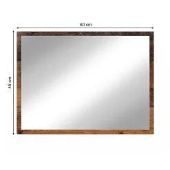 Vicco Miroir mural Chêne rustique 45x60cm