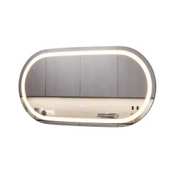 Vicco Miroir mural Verre 40x80cm avec éclairage frontal