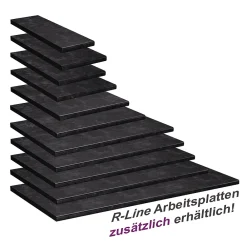 Vicco Plan de travail cuisine Anthracite 30cm