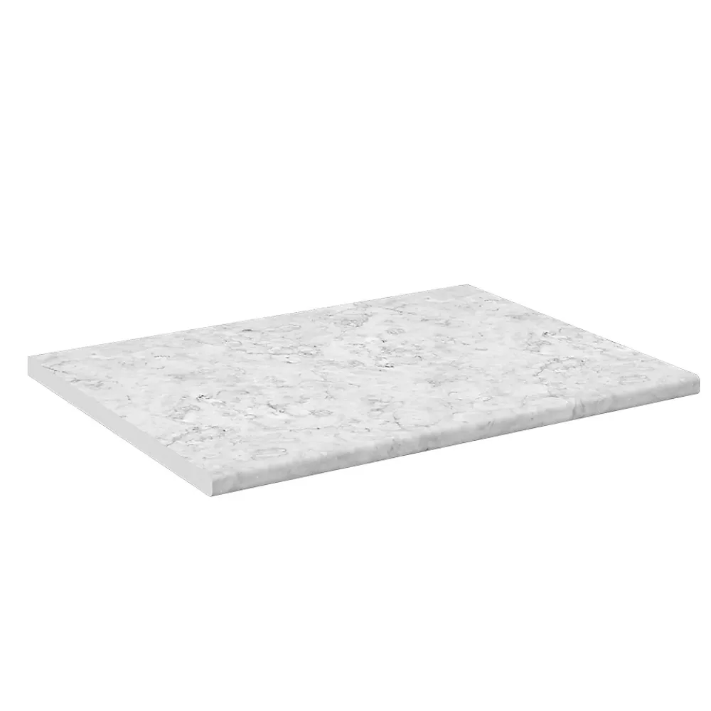 Plan De Travail Buanderie|Vicco Plan de travail cuisine Marbre blanc 80cm