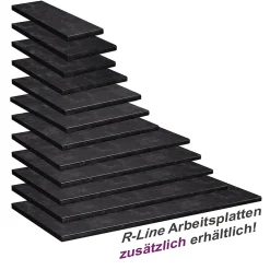 Vicco Plan de travail cuisine Anthracite 50cm