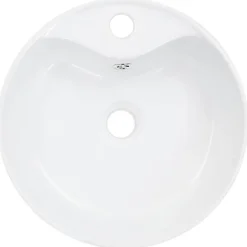 Lavabo|Vidaxl Lavabo avec Trop-Plein Lave-Mains Vasque à Poser Monter Salle de Bain Intérieur Salle d'Eau Cabine de Toilette Maison 14391