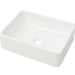 Vidaxl Lavabo Céramique Lave-Mains Vasque Evier pour Salle de Bain Toilette 142339
