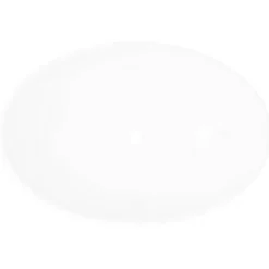Vidaxl Lavabo en Forme Ovale Céramique Blanc Lave-mains Vasque Salle de Bain 140674