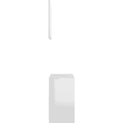 Vidaxl Meubles de salle de bain Blanc brillant Bois d'ingénierie 802657