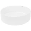 Vasque À Poser|ECD Germany Évier céramique vasque a poser ronde moderne lave-mains salle de bain 355 mm