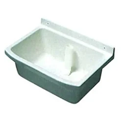 Lavabo| Évier de buanderie à suspendre en polypropylène coloris blanc marbré