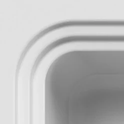 Evier Et Robinet De Buanderie|GoodHome Évier de cuisine 1 cuve en composite de quartz blanc mat avec accessoires Romesco