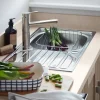 Evier Et Robinet De Buanderie| Évier de cuisine à encastrer 1 bac Turing inox satiné