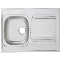 Évier de cuisine à poser 1 bac Mayr acier inoxydable gris