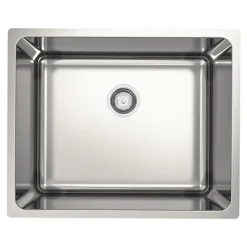 GoodHome Évier de cuisine sous-plan 1 cuve XS en acier inoxydable Villach