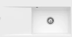 Evier Et Robinet De Buanderie|Villeroy & Boch Évier en céramique 1 cuve à droite à encastrer Subway Style blanc mat