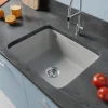 Villeroy & Boch Évier sous-plan en céramique 1 cuve à encastrer Subway gris moyen