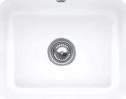 Villeroy & Boch Évier sous-plan en céramique 1 cuve à encastrer Cisterna blanc brillant