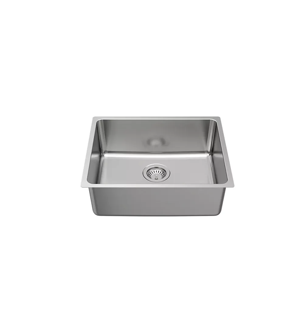 Essebagno Évier sous-plan en inox finition gris 1 bac à encastrer Inoxa 54