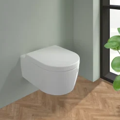 Abattant Wc|Villeroy & Boch Abattant amovible avec frein de chute (pour cuvette Arceau), Duroplast (8M31S101)