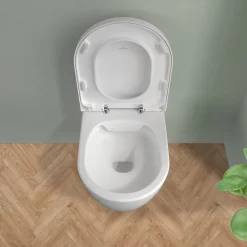 Abattant Wc|Villeroy & Boch Abattant amovible avec frein de chute (pour cuvette Arceau), Duroplast (8M31S101)