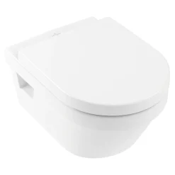 Villeroy & Boch Architectura, Combipack Cuvette suspendue à fond creux sans bride, avec abattant frein de chute