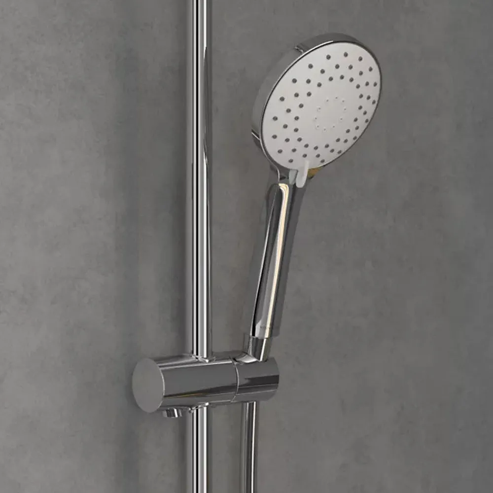 Villeroy & Boch Colonne de douche 230, avec mitigeur thermostatique et douchette 3 jets Chrome