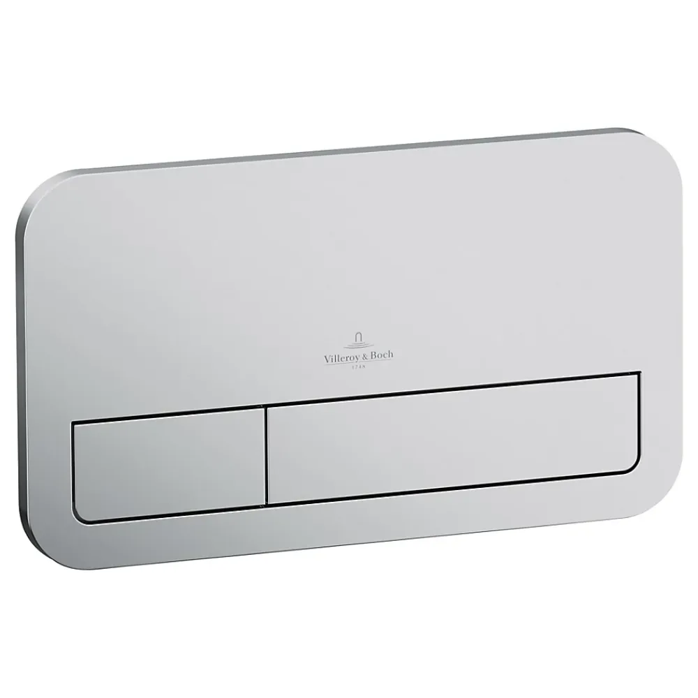 Wc Suspendu|Villeroy & Boch Pack Bâti-support autoportant ViConnect + Plaque de commande chromée mat + Cuvette suspendue O.Novo