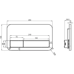 Villeroy & Boch Pack Bâti-support autoportant ViConnect + Plaque de commande chromée + Cuvette suspendue O.Novo