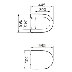 Vitra Sento abattant softclose en duroplast, blanc (120-003-009)