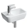 Lavabo|Vitra Set Lave-mains 37x22 cm, trou pour robinet à gauche + siphon (7090-003-0028-SET)