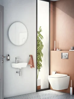 Lavabo|Vitra Set Lave-mains 37x22 cm, trou pour robinet à gauche + siphon (7090-003-0028-SET)