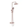 Vitra AquaHeat Bliss 240 2F colonne de douche cuivre avec mitigeur thermostatique et pomme de tête pluie ronde