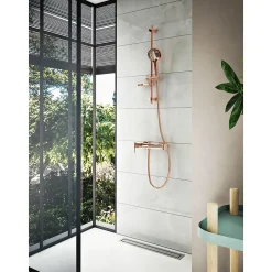 Vitra Bliss set de douche Cuivre (douchette, flexible et barre)