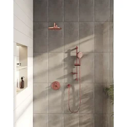 Vitra Bliss set de douche Cuivre (douchette, flexible et barre)
