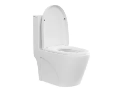Wc À Poser|Vente-unique WC à poser blanc mat en céramique - Evacuation horizontale - NAGILAM