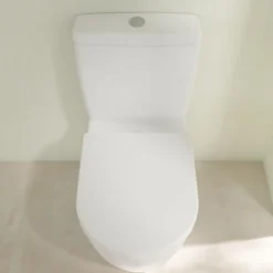 Wc À Poser|Villeroy & Boch WC à poser compact sans bride sortie horizontale VILLEROY ET BOCH Avento avec abattant frein de chute + Nettoyant