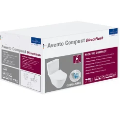 Villeroy & Boch WC à poser compact sans bride VILLEROY ET BOCH Avento avec abattant