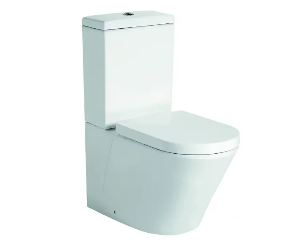 Wc À Poser|Bernstein WC à poser CT1099 - arrivée d'eau en haut - avec abattant Soft-Close