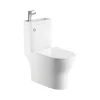 Rue Du Bain WC à Poser Monobloc avec Lave main intégré 37x70 cm Céramique - Modène