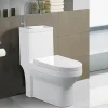 Rue Du Bain WC à Poser Monobloc avec Lave main intégré Céramique 39x68cm - Creativ