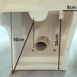 Rue Du Bain WC à Poser Monobloc avec Lave main intégré Céramique 39x68cm - Creativ