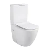 Wc À Poser|Ceramia WC à poser sans bride en céramique + abattant SoftClose + réservoir de chasse, alimentation par le bas, blanc (CEPX030RREXVPBI)