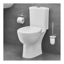 Wc À Poser|Grohe WC à poser sans bride Bau Ceramic avec abattant frein de chute declipsable + nettoyant Briochin