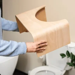 Grohe WC à poser sans bride Euro Ceramic + Tabouret physiologique Bois