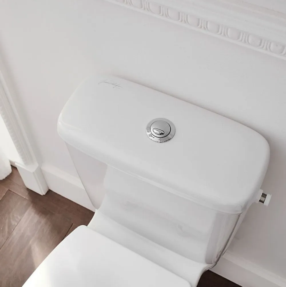 Jacob Delafon WC à poser sans bride sortie horizontale Gaspard avec abattant frein de chute déclipsable + Tabouret bois