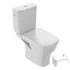 Wc À Poser|Jacob Delafon WC à poser sans bride sortie horizontale Struktura avec abattant + Tabouret physiologique blanc
