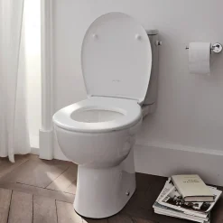 Wc À Poser|Jacob Delafon WC à poser sans bride sortie horizontale Gaspard avec abattant frein de chute et déclipsable + gel WC